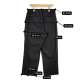 Graphpaper Flex Tricot Wide Tapered Chef Pants サイズ2 定価30800円 GM242-40036 パンツ 24SS ブラック メンズ グラフペーパー【中古】5-1014G♪