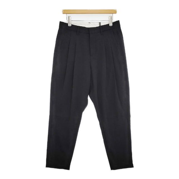 KAZUYUKI KUMAGAI ATTACHMENT EX.ソリビアツイル2タックワイドテーパードジョッパーズパンツ 定価25300円 パンツ ブラック メンズ アタッチメントカズユキクマガイ【中古】5-1025G∞