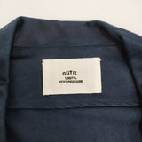 OUTIL オーバーサイズコート サイズ4 染め加工 トレンチコート ネイビー メンズ ウティ【中古】5-1103T♪