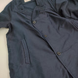 OUTIL オーバーサイズコート サイズ4 染め加工 トレンチコート ネイビー メンズ ウティ【中古】5-1103T♪