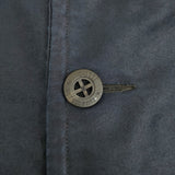 OUTIL オーバーサイズコート サイズ4 染め加工 トレンチコート ネイビー メンズ ウティ【中古】5-1103T♪