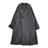blurhms Gabardine Double Belt Trench Coat サイズ3 定価107800円 BHS22F001 トレンチコート Cグレー メンズ ブラームス【中古】5-1103T♪