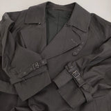 blurhms Gabardine Double Belt Trench Coat サイズ3 定価107800円 BHS22F001 トレンチコート Cグレー メンズ ブラームス【中古】5-1103T♪
