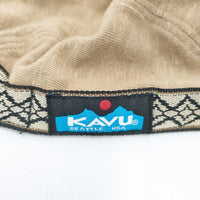 KAVU Tieasy別注 日本製 コットン サイズF 帽子 キャップ ベージュ メンズ カブー【中古】5-0901G◎