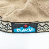KAVU Tieasy別注 日本製 コットン サイズF 帽子 キャップ ベージュ メンズ カブー【中古】5-0901G◎