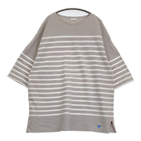 ORCIVAL フランス製 サイズ6 ボーダー 半袖Ｔシャツ カットソー グレー ホワイト メンズ オーシバル/オーチバル【中古】5-0713S♪