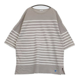 ORCIVAL フランス製 サイズ6 ボーダー 半袖Ｔシャツ カットソー グレー ホワイト メンズ オーシバル/オーチバル【中古】5-0713S♪