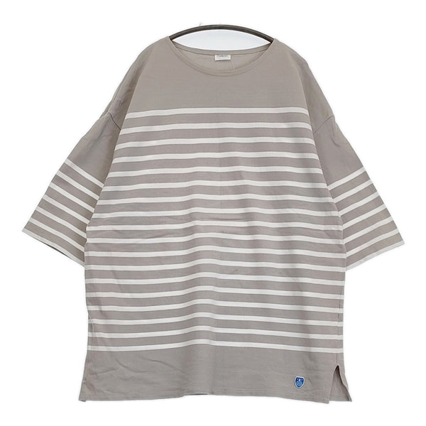 ORCIVAL◆半袖カットソー/1/コットン/GRY/ボーダー レディース】BOAT NECK H/S P.O | ORCIVAL(オーシバル