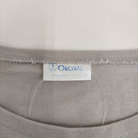 ORCIVAL フランス製 サイズ6 ボーダー 半袖Ｔシャツ カットソー グレー ホワイト メンズ オーシバル/オーチバル【中古】5-0713S♪
