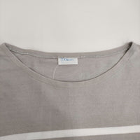 ORCIVAL フランス製 サイズ6 ボーダー 半袖Ｔシャツ カットソー グレー ホワイト メンズ オーシバル/オーチバル【中古】5-0713S♪