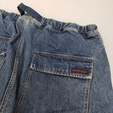 Gramicci/BEAMS WIDE DENIM CLIMBING PANTS ワイドデニムクライミングパンツ XL GMP4-F1092 ブルー メンズ グラミチ/ビームス【中古】5-1014G♪