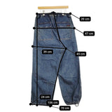 Gramicci/BEAMS WIDE DENIM CLIMBING PANTS ワイドデニムクライミングパンツ XL GMP4-F1092 ブルー メンズ グラミチ/ビームス【中古】5-1014G♪