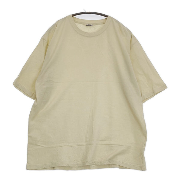 AURALEE COTTON MESH TEE A23ST02CM サイズ5 コットンメッシュ 半袖Ｔシャツ カットソー 23SS ベージュ メンズ オーラリー【中古】5-0713S♪