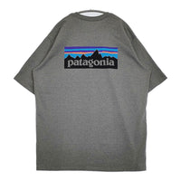 patagonia P-6 ロゴレスポンシビリティー 38504FA20 サイズXL プリント 半袖Ｔシャツ カットソー グレー メンズ パタゴニア【中古】5-0713S♪