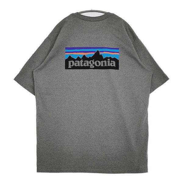 patagonia P-6 ロゴレスポンシビリティー 38504FA20 サイズXL プリント 半袖Ｔシャツ カットソー グレー メンズ パタゴニア【中古】5-0713S♪