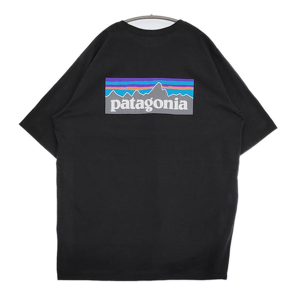 patagonia P-6ロゴポケットレスポンシビリティー サイズXL 38512 半袖Ｔシャツ カットソー ブラック メンズ パタゴニア【中古】5-0713S♪