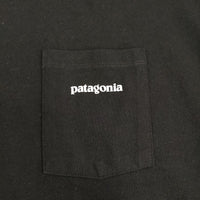 patagonia P-6ロゴポケットレスポンシビリティー サイズXL 38512 半袖Ｔシャツ カットソー ブラック メンズ パタゴニア【中古】5-0713S♪