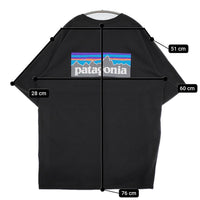 patagonia P-6ロゴポケットレスポンシビリティー サイズXL 38512 半袖Ｔシャツ カットソー ブラック メンズ パタゴニア【中古】5-0713S♪