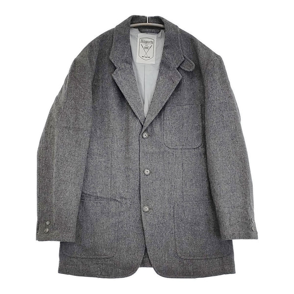 ASHWORTH アシュワース ゴルフウェア サイズL ウール テーラードジャケット グレー メンズ【中古】5-1103T♪