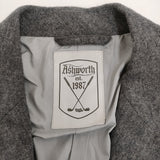 ASHWORTH アシュワース ゴルフウェア サイズL ウール テーラードジャケット グレー メンズ【中古】5-1103T♪