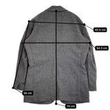 ASHWORTH アシュワース ゴルフウェア サイズL ウール テーラードジャケット グレー メンズ【中古】5-1103T♪