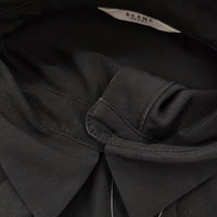 BEAMS HEART 裾プリーツ半袖SH2S 半袖シャツ ブラック レディース ビームスハート【中古】5-0708S♪