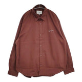 Carhartt WIP L/S Module Script Shirt モジュールスクリプトシャツ 長袖シャツ ブラウン メンズ カーハート【中古】5-1025M∞