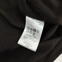 COMOLI レーヨン オープンカラーシャツ サイズ1 Z01-02005 定価41800円 長袖シャツ 24SS ダークブラウン メンズ コモリ【中古】5-0628M♪