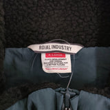 ROIAL リラックスサイジングボアフリーススタンドハーフZIPブルゾン サイズXL 定価17380円 ブルゾン ブラック メンズ ロイアル【中古】5-1103T♪