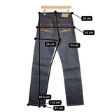 Nudie Jeans AVERAGE JOE 30インチ NJ2794 デニムパンツ ネイビー メンズ ヌーディージーンズ【中古】5-1025G∞