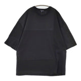 COMME des GARCONS HOMME 綿度詰天竺×他素材MIX パッチワーク AD2023 半袖Ｔシャツ 24SS ブラック メンズ コムデギャルソンオム【中古】5-0628S♪
