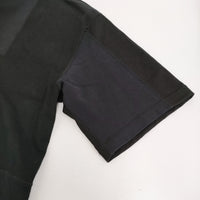 COMME des GARCONS HOMME 綿度詰天竺×他素材MIX パッチワーク AD2023 半袖Ｔシャツ 24SS ブラック メンズ コムデギャルソンオム【中古】5-0628S♪