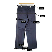 ANSNAM fendart サイズ37 スラックス パンツ ネイビー メンズ アンスナム【中古】5-0628G♪