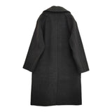 MONKEY TIME リバーメルトンセミダブルロングコート M スーパー120'sウール 定価57860円 23AW ブラック メンズ モンキータイム【中古】5-1103A