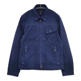 Johnbull ジップアップブルゾン 製品染め ジャケット ネイビー メンズ ジョンブル【中古】5-1119M∞