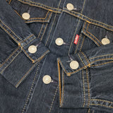 Levi's TYPE 1 TRUCKER JACKET PREMIUM Gジャン デニムジャケット ネイビー メンズ リーバイス【中古】5-1119M∞