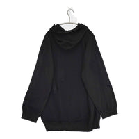 Yohji Yamamoto POUR HOMME ダメージ加工 ニットパーカー HS-K81-987 パーカー 24SS ブラック メンズ ヨウジヤマモトプールオム【中古】5-0710M♪