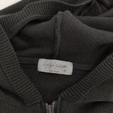 Yohji Yamamoto POUR HOMME ダメージ加工 ニットパーカー HS-K81-987 パーカー 24SS ブラック メンズ ヨウジヤマモトプールオム【中古】5-0710M♪