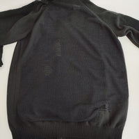 Yohji Yamamoto POUR HOMME ダメージ加工 ニットパーカー HS-K81-987 パーカー 24SS ブラック メンズ ヨウジヤマモトプールオム【中古】5-0710M♪