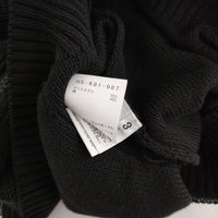 Yohji Yamamoto POUR HOMME ダメージ加工 ニットパーカー HS-K81-987 パーカー 24SS ブラック メンズ ヨウジヤマモトプールオム【中古】5-0710M♪