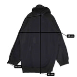 Yohji Yamamoto POUR HOMME ダメージ加工 ニットパーカー HS-K81-987 パーカー 24SS ブラック メンズ ヨウジヤマモトプールオム【中古】5-0710M♪