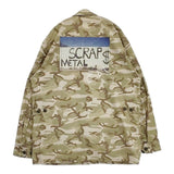 DIM MAK バックプリント カモフラ 迷彩 ミリタリーシャツジャケット コットン ジャケット カーキ メンズ ディムマック【中古】5-1119M∞