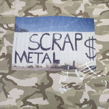 DIM MAK バックプリント カモフラ 迷彩 ミリタリーシャツジャケット コットン ジャケット カーキ メンズ ディムマック【中古】5-1119M∞