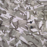 DIM MAK バックプリント カモフラ 迷彩 ミリタリーシャツジャケット コットン ジャケット カーキ メンズ ディムマック【中古】5-1119M∞