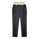 MOVER GARMENTS ムーバーガーメンツ CANONICO Super 120S 2tuck Regular Model 2タック テーパード スラックス パンツ チャコールグレー メンズ【中古】5-1120T∞