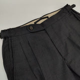 MOVER GARMENTS ムーバーガーメンツ CANONICO Super 120S 2tuck Regular Model 2タック テーパード スラックス パンツ チャコールグレー メンズ【中古】5-1120T∞