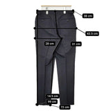 MOVER GARMENTS ムーバーガーメンツ CANONICO Super 120S 2tuck Regular Model 2タック テーパード スラックス パンツ チャコールグレー メンズ【中古】5-1120T∞