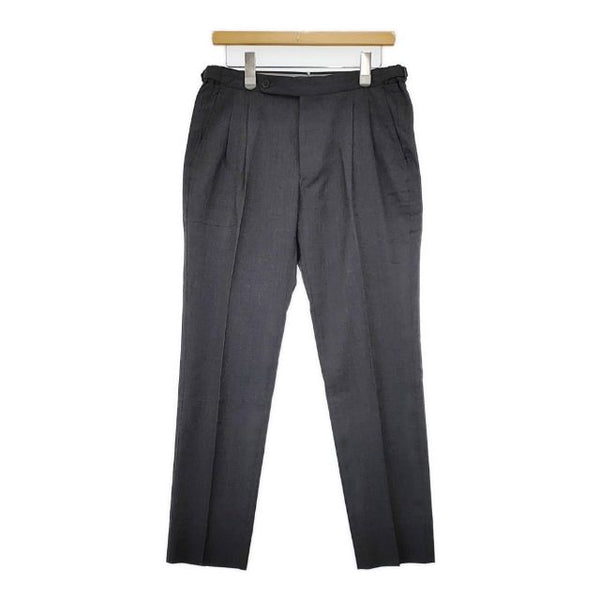 MOVER GARMENTS ムーバーガーメンツ CORDURA 2tuck Regular Model 2タック テーパード スラックス パンツ チャコールグレー メンズ【中古】5-1120T∞