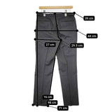 MOVER GARMENTS ムーバーガーメンツ CORDURA 2tuck Regular Model 2タック テーパード スラックス パンツ チャコールグレー メンズ【中古】5-1120T∞