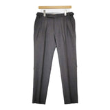 MOVER GARMENTS 2tuck Regular Model 2タック テーパード スラックス パンツ チャコールグレー メンズ ムーバーガーメンツ【中古】5-1120T∞